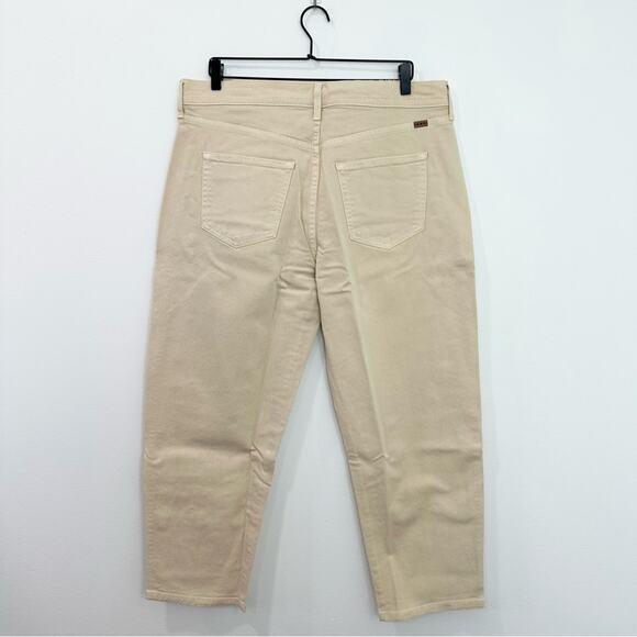 AYR The Beat Drop Jeans Barrel Leg in Straw Hat Cream Tan 34 Neutral Minimalist - Picture 3 of 9